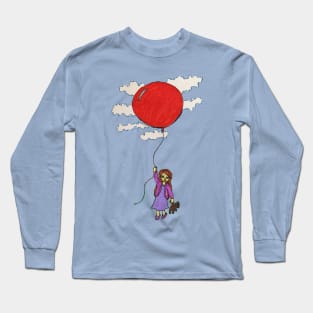 Girl With Red Balloon, “I’ll FlyAway” Long Sleeve T-Shirt